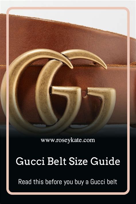 gucci belt sizes
